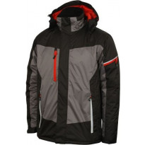 Miesten vedenpitävä topattu takki Lee Cooper Workwear LCJKT446, S, musta/harmaa