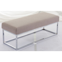 Sängynpäätypenkki Chic Home, 114x44x42cm, kangasverhoilu, beige