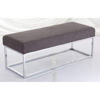 Sängynpäätypenkki Chic Home, 114x44x42cm, kangasverhoilu, tummanharmaa