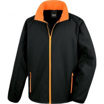 Miesten Core softshell-takki Result, musta/oranssi