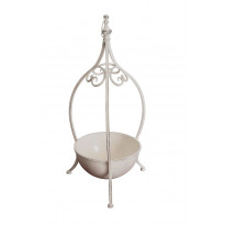 Kukkateline yhdelle ruukulle Chic Garden, 68x29,5cm, valkoinen
