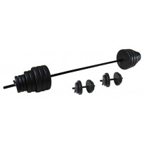 Levypainosetti Tunturi Vinyl Barbell/Dumbbell Set, yht.50kg