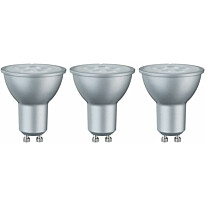 LED-kohdelamppu Paulmann Reflector, GU10, 425lm, 6.5W, 2700K, alumiini, 3kpl