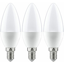 LED-kynttilälamppu Paulmann Candle, E14, 470lm, 5.5W, 2700K, opaali, 3kpl