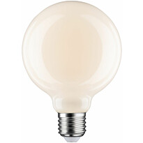 LED-filamenttilamppu Paulmann Globe, G95, E27, 470lm, 5.6W, 2700K, himmennettävä, opaali