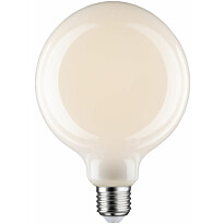 LED-filamenttilamppu Paulmann Globe, G125, E27, 470lm, 5.6W, 2700K, himmennettävä, opaali