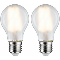 LED-filamenttilamppu Paulmann Pear, E27, 806lm, 7W, 2700K, matta, 2kpl