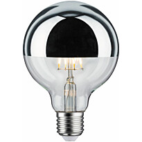 LED-pääpeililamppu Paulmann Modern Classic Edition Globe, E27, G95, 580lm, 4.8W, 2700K, hopea