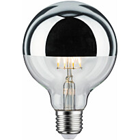 LED-pääpeililamppu Paulmann Modern Classic Edition Globe, E27, G95, 600lm, 6.5W, 2700K, himmennettävä, hopea