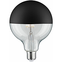 LED-pääpeililamppu Paulmann Modern Classic Edition Globe, E27, G125, 600lm, 6.5W, 2700K, himmennettävä, mattamusta