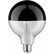 LED-pääpeililamppu Paulmann Modern Classic Edition Globe, E27, G125, 600lm, 6.5W, 2700K, himmennettävä, musta kromi