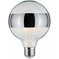LED-rengaspeililamppu Paulmann Modern Classic Edition Globe, E27, 640lm, 6.5W, 2700K, himmennettävä, hopea