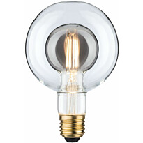 LED-lamppu Paulmann Inner Shape Edition Globe, G95, E27, 270lm, 4W, 2700K, himmennettävä, savulasi