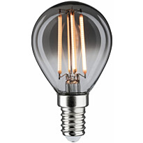 LED-filamenttilamppu Paulmann 1879 Edition Drop, E14, 160lm, 4W, 1800K, himmennettävä, savulasi