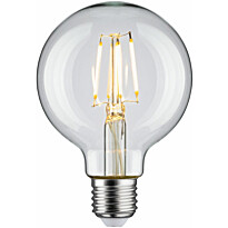 LED-filamenttilamppu Paulmann Globe, G80, E27, 470lm, 4.8W, 2700K, kirkas