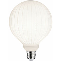 LED-filamenttilamppu Paulmann Lampion Globe, G125, E27, 400lm, 4.3W, 3000K, himmennettävä, valkoinen kuvio