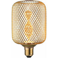 LED-lamppu Paulmann Metallic Glow Illuminant Zyl, E27, Helix, 130lm, 3.5W, 1800K, messinki