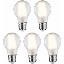 LED-filamenttilamppu Paulmann Pear, E27, 806lm, 7W, 2700K, matta, 5kpl