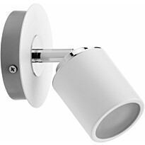 Spottivalaisin Paulmann Tube, IP44, GU10, himmennettävä, valkoinen/kromi
