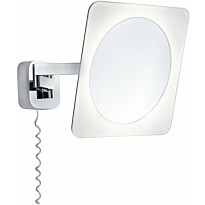 Meikkipeili valolla Paulmann Bela, IP44, 3000K, 260lm, 5.7W, kromi/valkoinen
