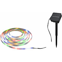 LED-valonauha aurinkokennolla Paulmann, 3m, IP44, 0.3W, 16LEDs/m, RGB, hämärätunnistin