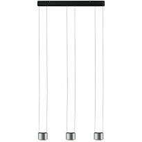 LED-riippuvalaisin Paulmann Aldan, 2700K, himmennettävä, musta/harjattu alumiini