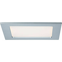 Upotettava LED-paneeli Paulmann, IP44, 16.5x16.5cm, 12W, 2700K, mattakromi