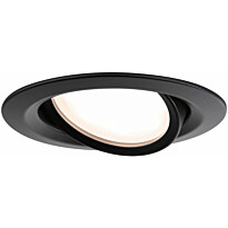 Upotettava LED-valaisin Paulmann Nova Plus Coin, IP65, Ø93mm, 6W, 470lm, himmennettävä, 2700K, mattamusta