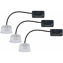 LED-valonlähde Choose-valaisimiin Paulmann, 3kpl, Ø50mm, 6W, 470lm, 2700K, himmennettävä, satiini