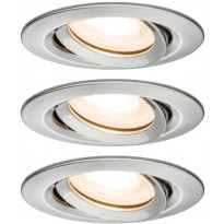 Alasvalosetti Paulmann Nova, Ø93mm, IP65, 3-osainen, harjattu teräs