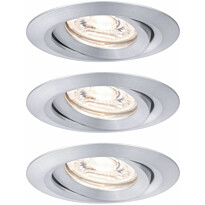 Upotettava LED-valaisin Paulmann Nova Mini Plus Coin, 3kpl, Ø66mm, 300lm, 2700K, himmennettävä, eri värejä