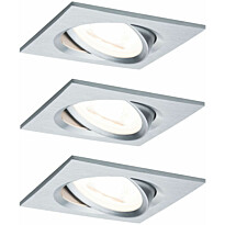 Upotettava LED-valaisin Paulmann Nova, 3kpl, 84x84mm, GU10, 6.5W, 460lm, 2700K, eri värejä