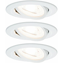 Upotettava LED-valaisin Paulmann Nova, 3kpl, Ø84mm, GU10, 6.5W, 460lm, 2700K, himmennettävä, eri värejä