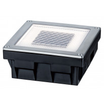 Maaspotti Paulmann Special Solar Cube LED aurinkokennolla, 100x100mm, teräs