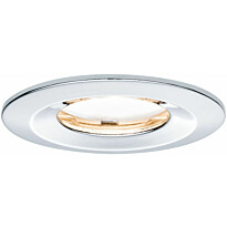 Upotettava LED-valaisin Paulmann Nova Plus Coin Rigid, IP65, Ø78mm, 6W, 470lm, 2700K, himmennettävä, kromi