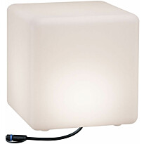 LED-ulkovalaisin Paulmann Plug &amp; Shine Cube, IP67, 3000K, valkoinen