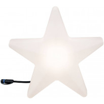 Ulkovalaisin Paulmann Plug &amp; Shine, tähti, Ø400mm, valkoinen