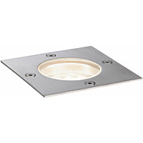 LED-terassivalaisin Paulmann Plug &amp; Shine Floor, IP65, 3000K, 3.6W, ruostumaton teräs