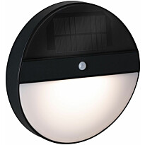 LED-ulkoseinävalaisin aurinkokennolla Paulmann Elios, IP44, 3000K, liiketunnistin, antrasiitti