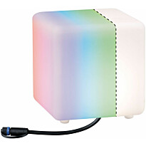 LED-ulkovalaisin Paulmann Plug &amp; Shine Cube, Smart Home Zigbee 3.0, IP65, RGBW+, valkoinen