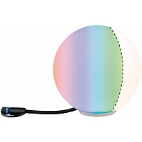 LED-ulkovalaisin Paulmann Plug &amp; Shine Globe, Smart Home Zigbee 3.0, IP65, RGBW+, valkoinen