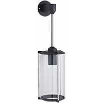 Ulkoseinävalaisin Paulmann Klassik, pitkillä ripustimilla, IP44, 16cm, harmaa