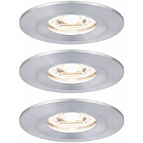 Upotettava LED-valaisin Paulmann Nova Mini Coin Rigid, 3kpl, IP44, Ø65mm, 4W, 310lm, 2700K, eri värejä