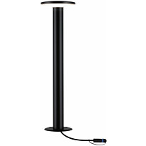 LED-pollarivalaisin Paulmann Plug &amp; Shine Plate, IP44, 3000K, antrasiitti