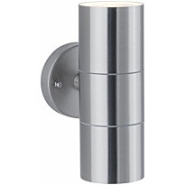 Ulkoseinävalaisin Paulmann Flame, IP44, 6cm, rst
