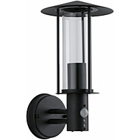 Ulkoseinävalaisin liiketunnistimella Paulmann Classic, IP44, 17.3cm, tummanharmaa