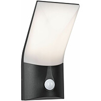 LED-ulkoseinävalaisin liiketunnistimella Paulmann Adya, IP44, 12x12.8cm, 3000K, antrasiitti