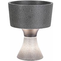 Kukkaruukku LED-valolla Paulmann Concrea, IP65, 21cm, 3000K, betoni