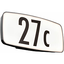LED-numerovalaisin liike- ja hämärätunnistimella Paulmann Sheera, IP44, 27.6x7.3cm, 3000, antrasiitti