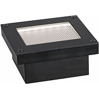 LED-maavalaisin aurinkokennolla Paulmann Domenic, 8x8cm, IP67, 3000K, musta